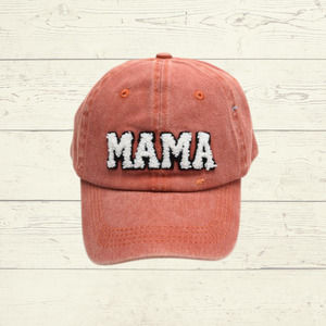 MAMA Baseball Caps - Patch Women’s Baseball Hats - Terracota